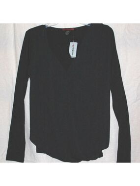 BKE RED Blouse NWT Chiffon V-Neck Long Sleeve